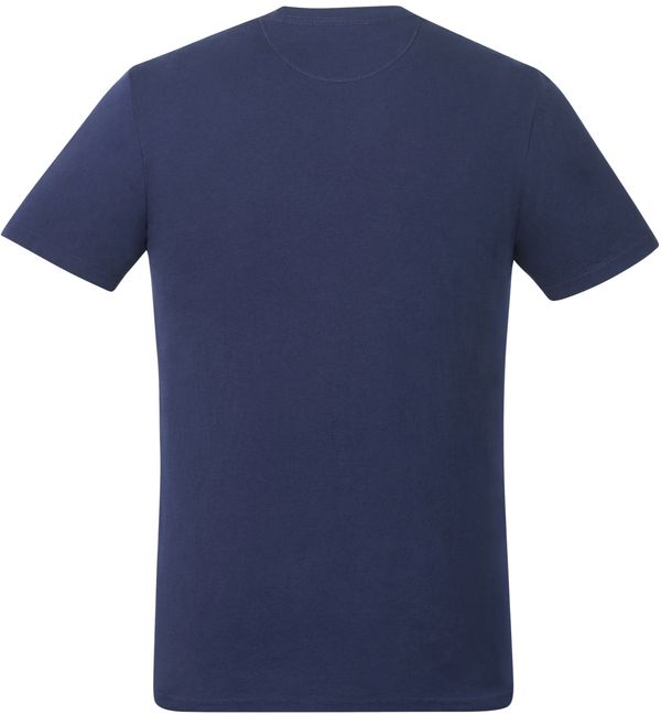 Am image of a Custom Tentree Organic Cotton Short Sleeve Tee in Dress Blue!