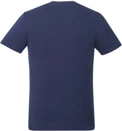 Am image of a Custom Tentree Organic Cotton Short Sleeve Tee in Dress Blue!