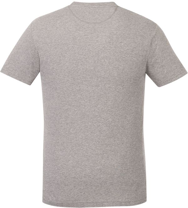 Am image of a Custom Tentree Organic Cotton Short Sleeve Tee in Heather Grey!