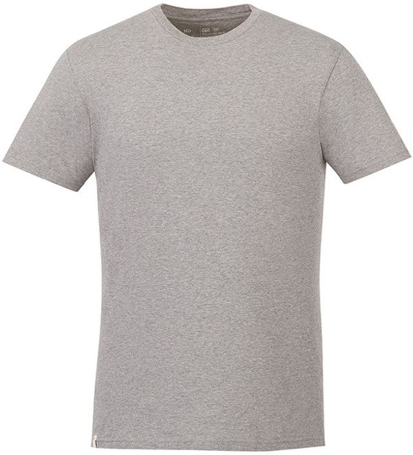Am image of a Custom Tentree Organic Cotton Short Sleeve Tee in Heather Grey!