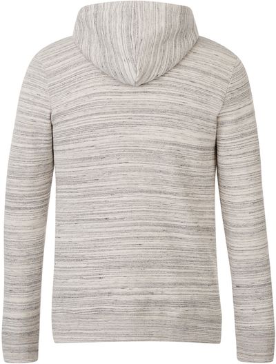 Am image of a Custom Tentree Space Dye Zip Hoodie in Hi Rise Grey Space Dye!