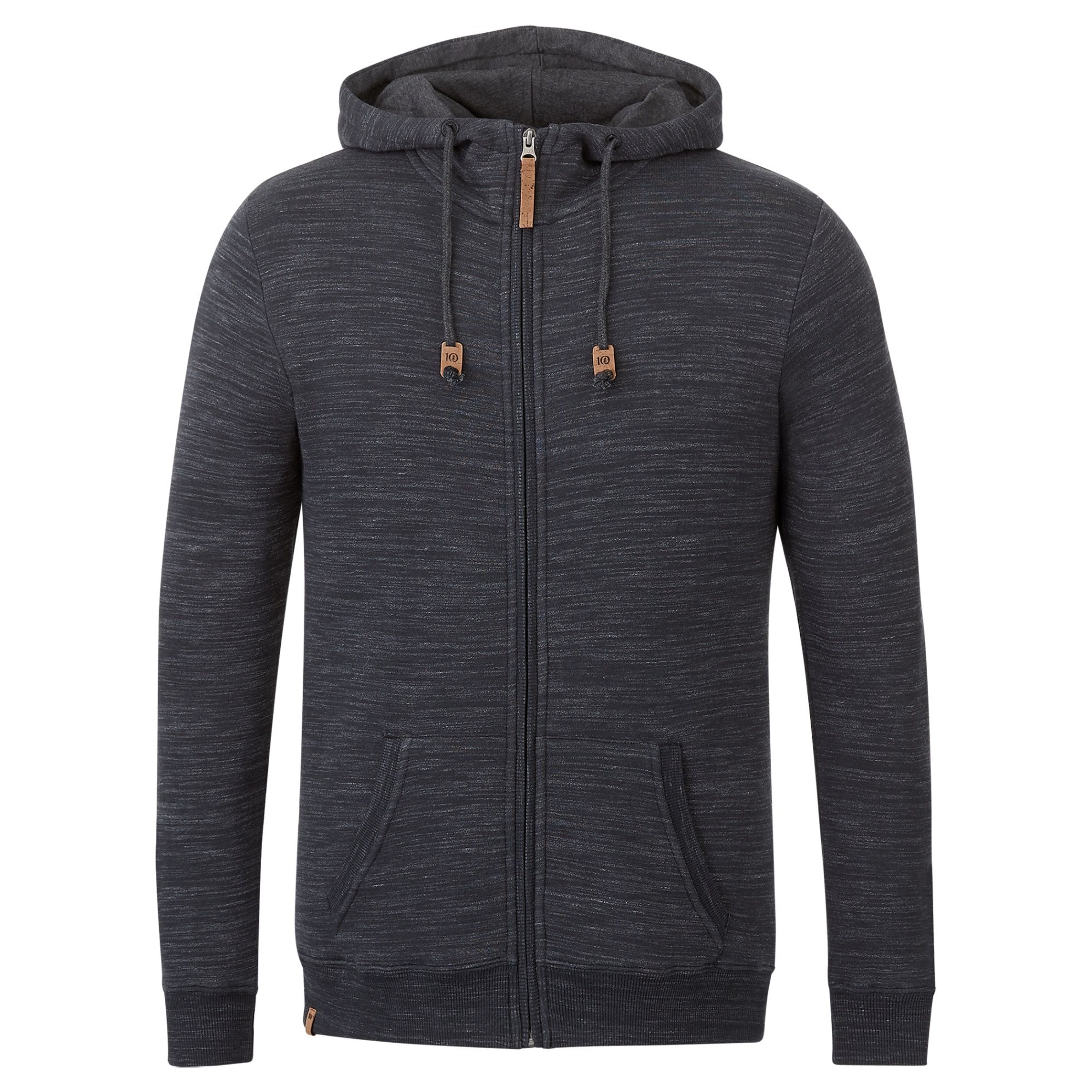 Tentree Space Dye Zip Hoodie in Meteorite Black Space Dye