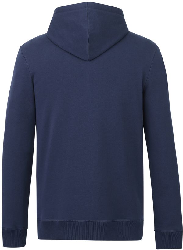 Am image of a Custom Tentree Mens Organic Cotton Zip Hoodie in Dress Blue!