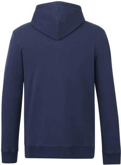 Am image of a Custom Tentree Mens Organic Cotton Zip Hoodie in Dress Blue!