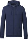 Am image of a Custom Tentree Mens Organic Cotton Zip Hoodie in Dress Blue!