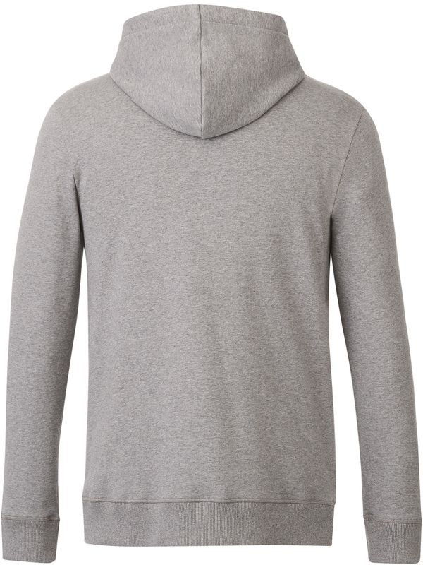 Am image of a Custom Tentree Mens Organic Cotton Zip Hoodie in Heather Grey!
