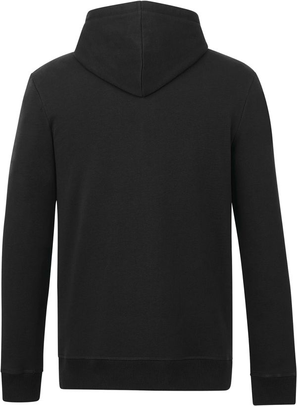 Am image of a Custom Tentree Mens Organic Cotton Zip Hoodie in Meteorite Black!