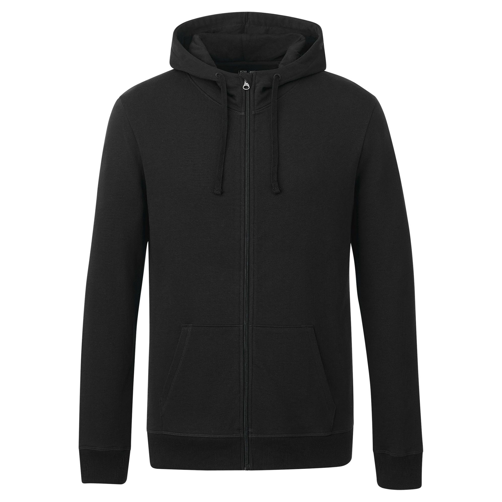 Tentree Mens Organic Cotton Zip Hoodie in Meteorite Black