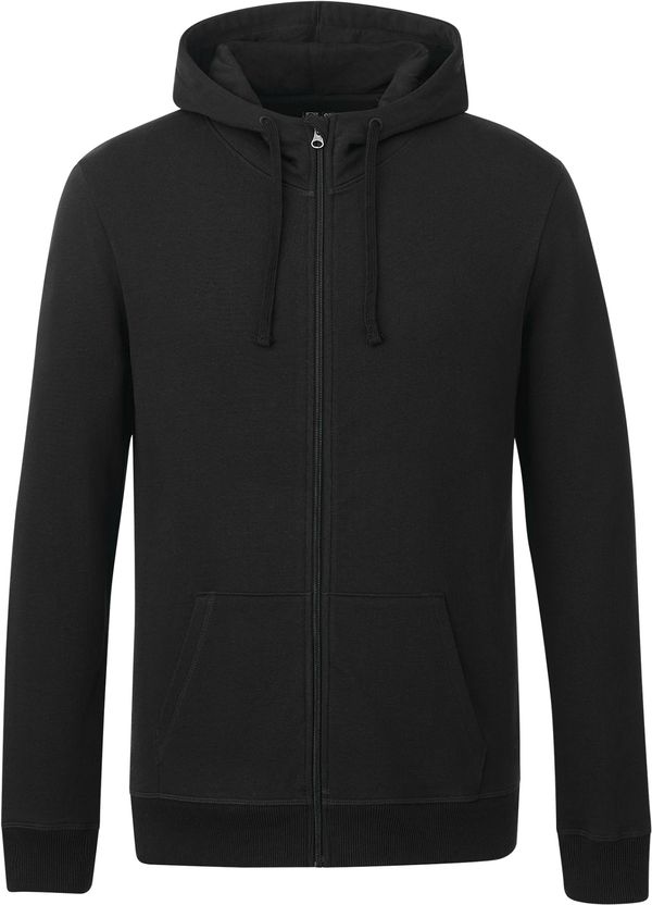 Am image of a Custom Tentree Mens Organic Cotton Zip Hoodie in Meteorite Black!