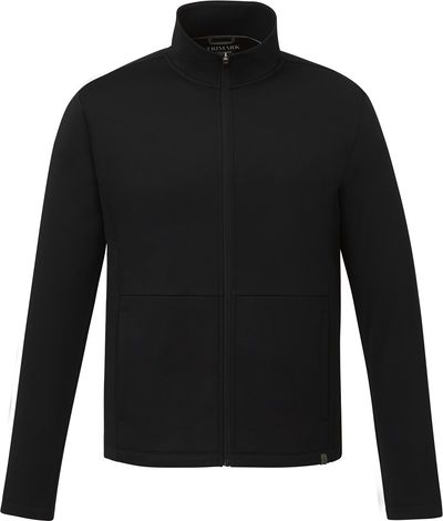 Am image of a Custom Trimark Mens Merritt Eco Knit Full Zip in Black!