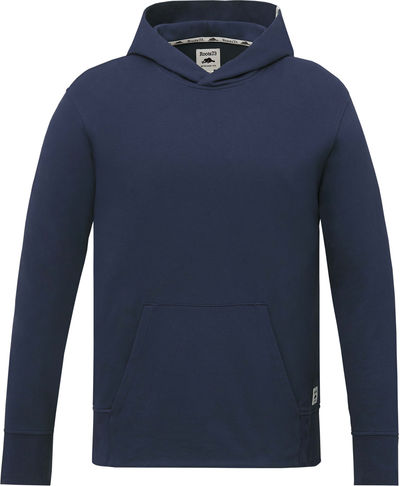 Am image of a Custom Roots73 Canmore Eco Hoody in Indigo Blue!