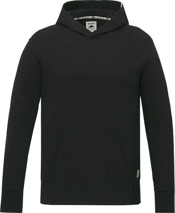 Am image of a Custom Roots73 Canmore Eco Hoody in Black!