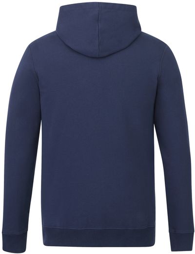 Am image of a Custom Tentree Organic Cotton Hoodie in Dress Blue!