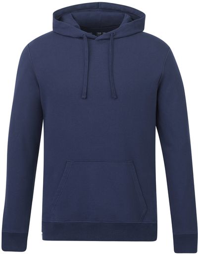 Am image of a Custom Tentree Organic Cotton Hoodie in Dress Blue!