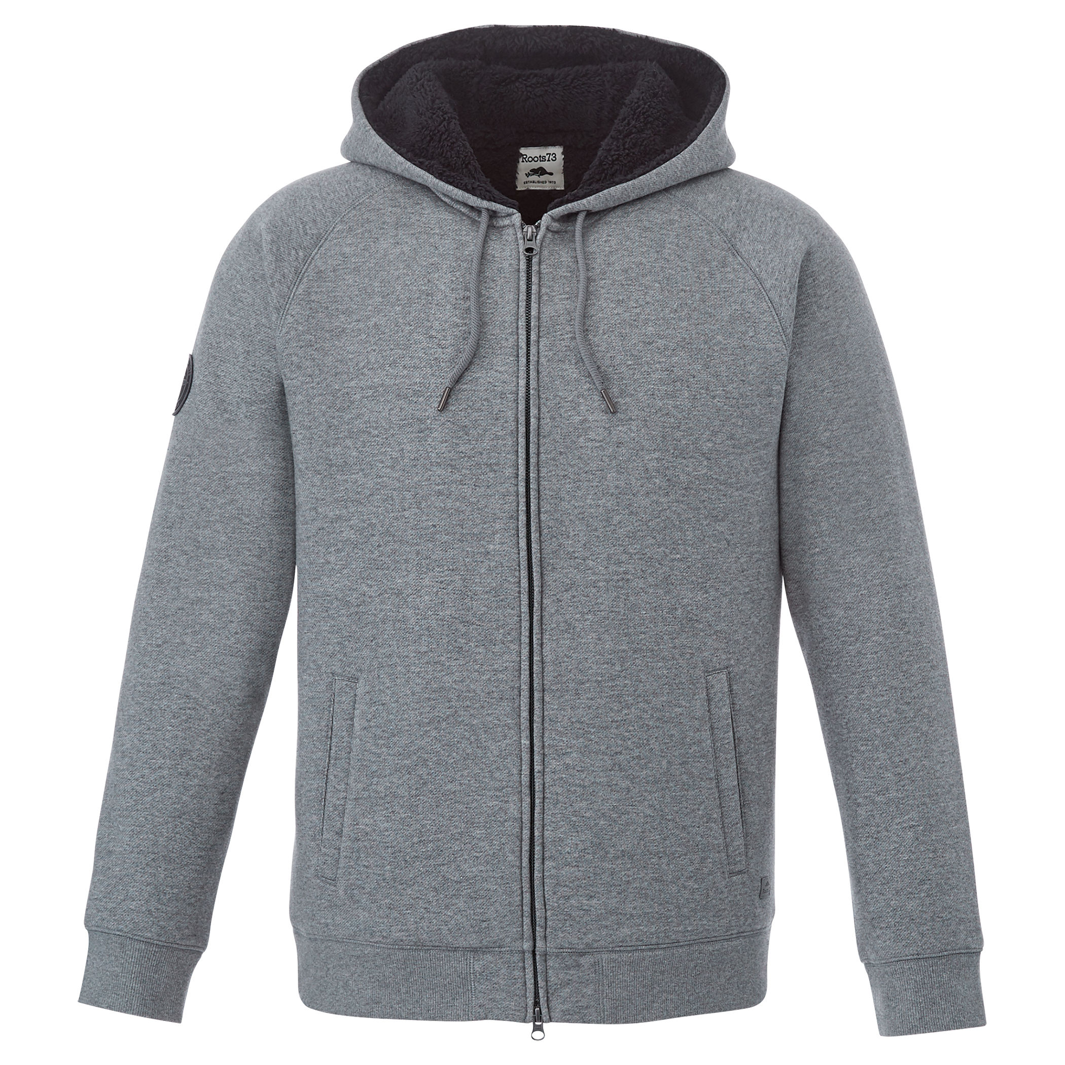 Roots73 Mens Copperbay Hoody in Charcoal Mix