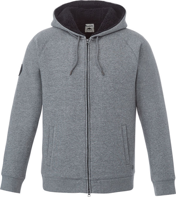 Am image of a Custom Roots73 Mens Copperbay Hoody in Charcoal Mix!