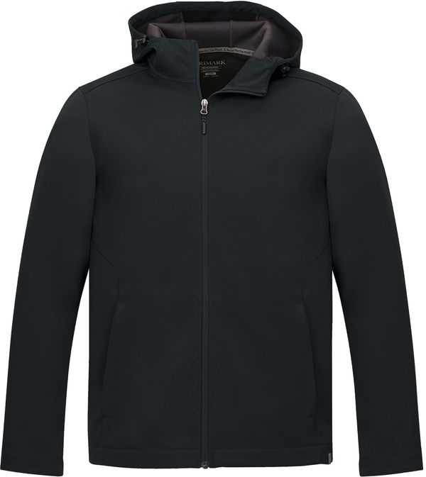 An image of a Custom Trimark Mens Leroy Softshell Jacket in Navy!
