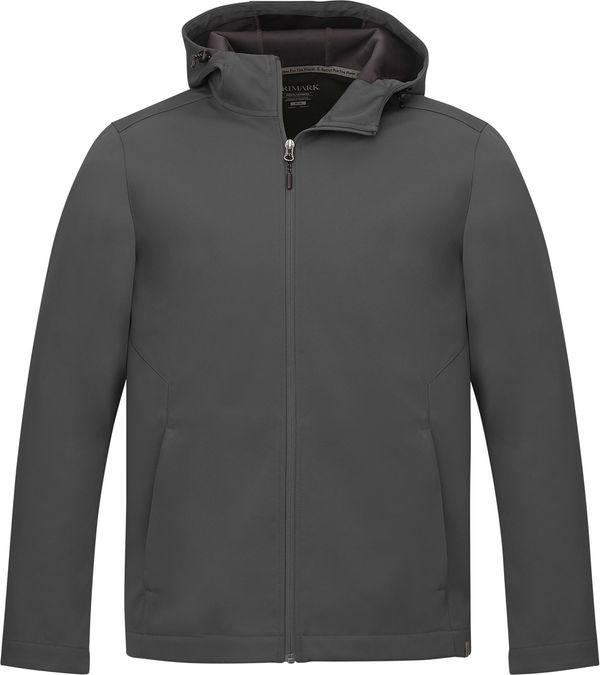 An image of a Custom Trimark Mens Leroy Softshell Jacket in Quarry!