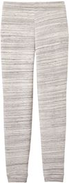 Am image of a Custom Tentree Womens Bamone Sweatpant in Hi Rise Grey Space Dye!
