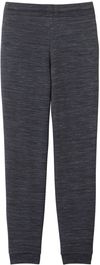 Am image of a Custom Tentree Womens Bamone Sweatpant in Meteorite Black Space Dye!