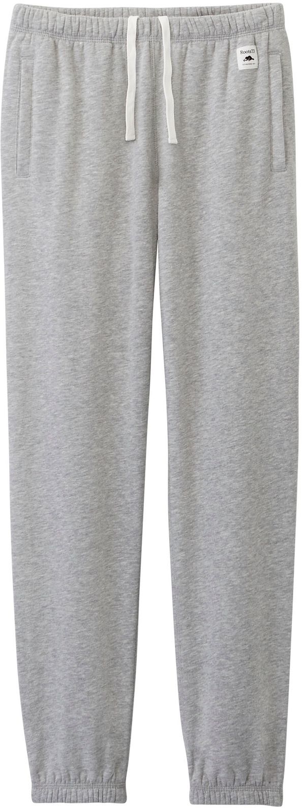 Am image of a Custom Roots73 Womens Paddlecreek Fleece Pants in Grey Mix!