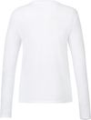 Am image of a Custom Tentree Womens Organic Cotton Long Sleeve Tee in White!