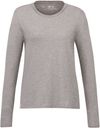 Am image of a Custom Tentree Womens Organic Cotton Long Sleeve Tee in Heather Grey!