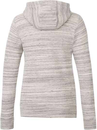 Am image of a Custom Tentree Womens Space Dye Hoodie in Hi Rise Grey Space Dye!