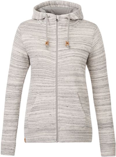 Am image of a Custom Tentree Womens Space Dye Hoodie in Hi Rise Grey Space Dye!