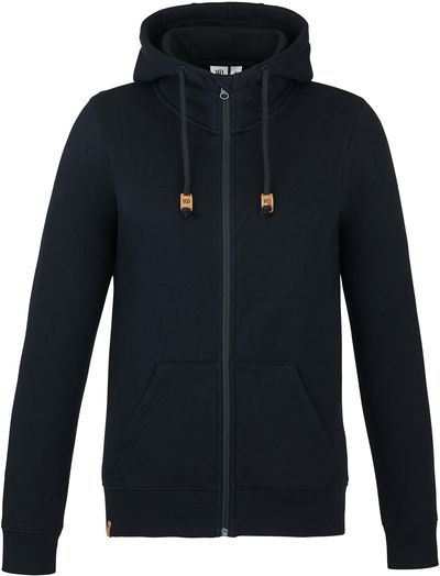 Am image of a Custom Tentree Womens Space Dye Hoodie in Meteorite Black!