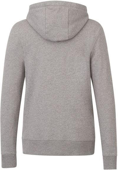 Am image of a Custom Tentree Womens Organic Cotton Zip Hoodie in Heather Grey!