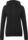 Am image of a Custom Tentree Womens Organic Cotton Zip Hoodie in Meteorite Black!