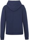 Am image of a Custom Tentree Womens Organic Cotton Classic Hoodie in Dress Blue!