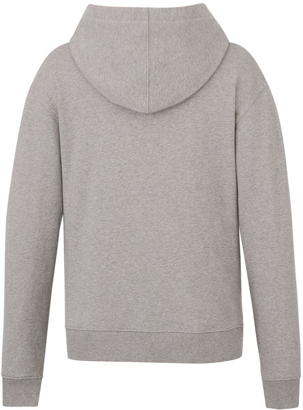 Am image of a Custom Tentree Womens Organic Cotton Classic Hoodie in Heather Grey!