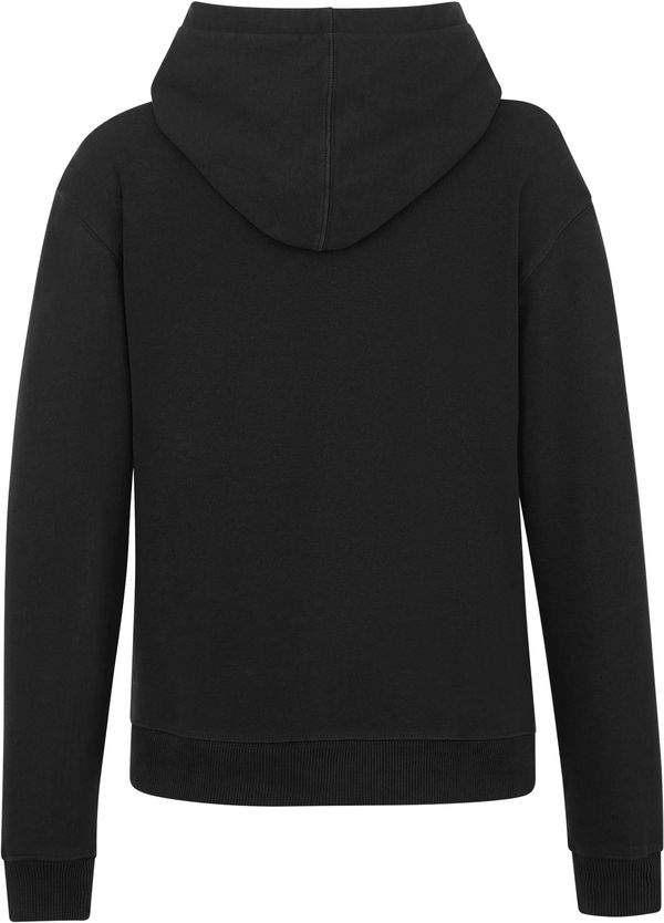 Am image of a Custom Tentree Womens Organic Cotton Classic Hoodie in Meteorite Black!