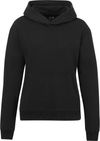 Am image of a Custom Tentree Womens Organic Cotton Classic Hoodie in Meteorite Black!