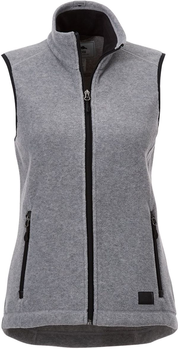 Am image of a Custom Roots73 Womens Willowbeach MFC Vest in Charcoal Mix!