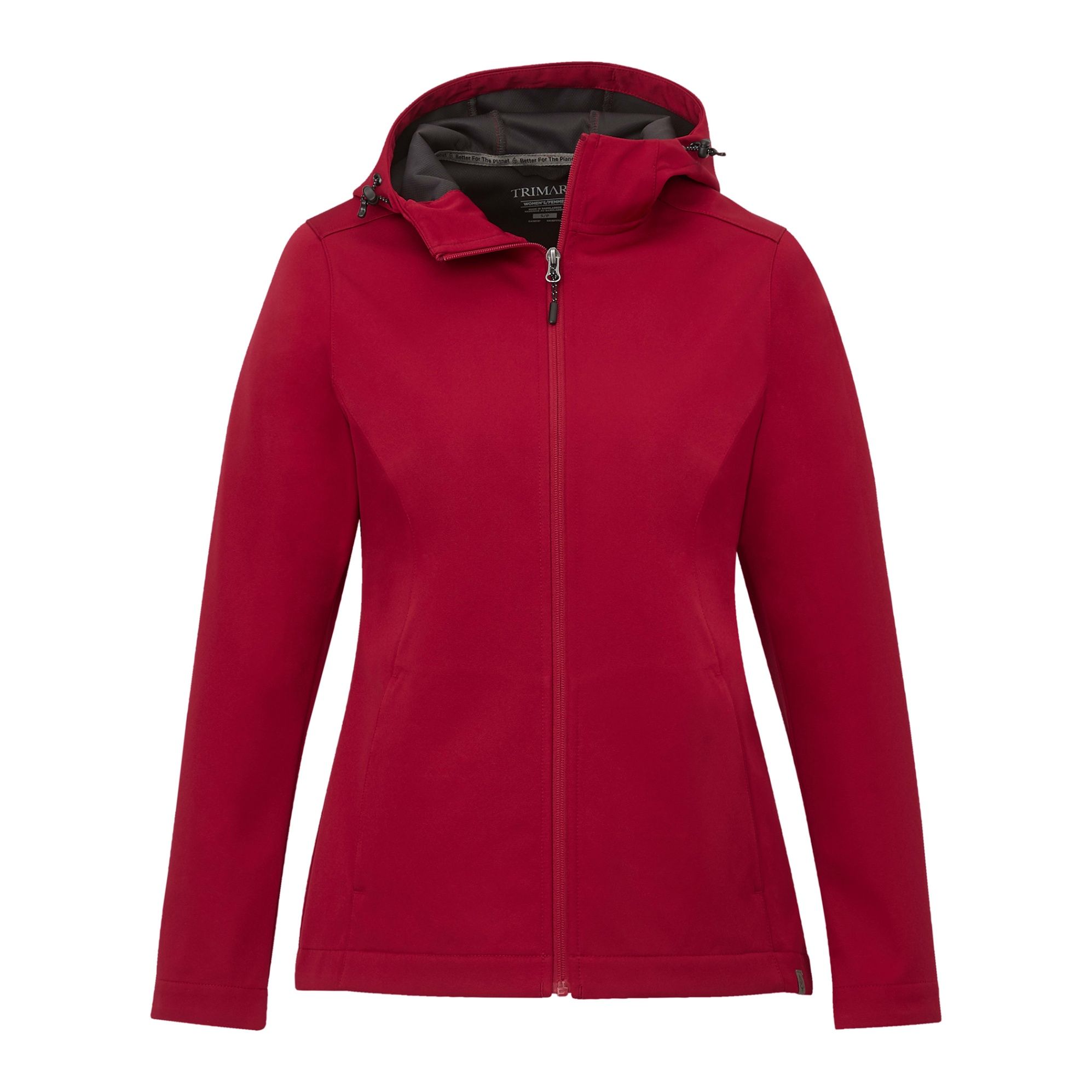 Trimark Womens Lefroy Eco Softshell Jacket in Vintage Red