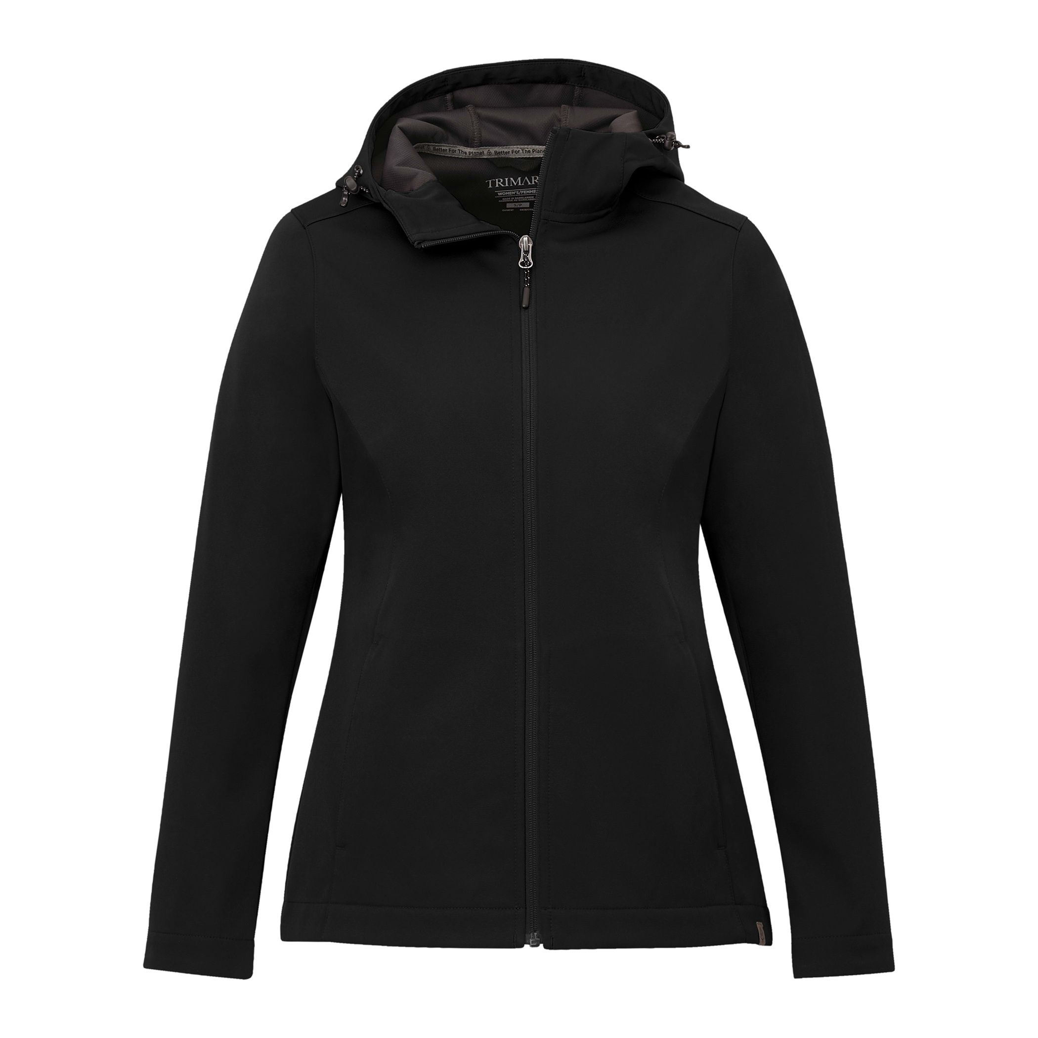 Trimark Womens Lefroy Eco Softshell Jacket in Black