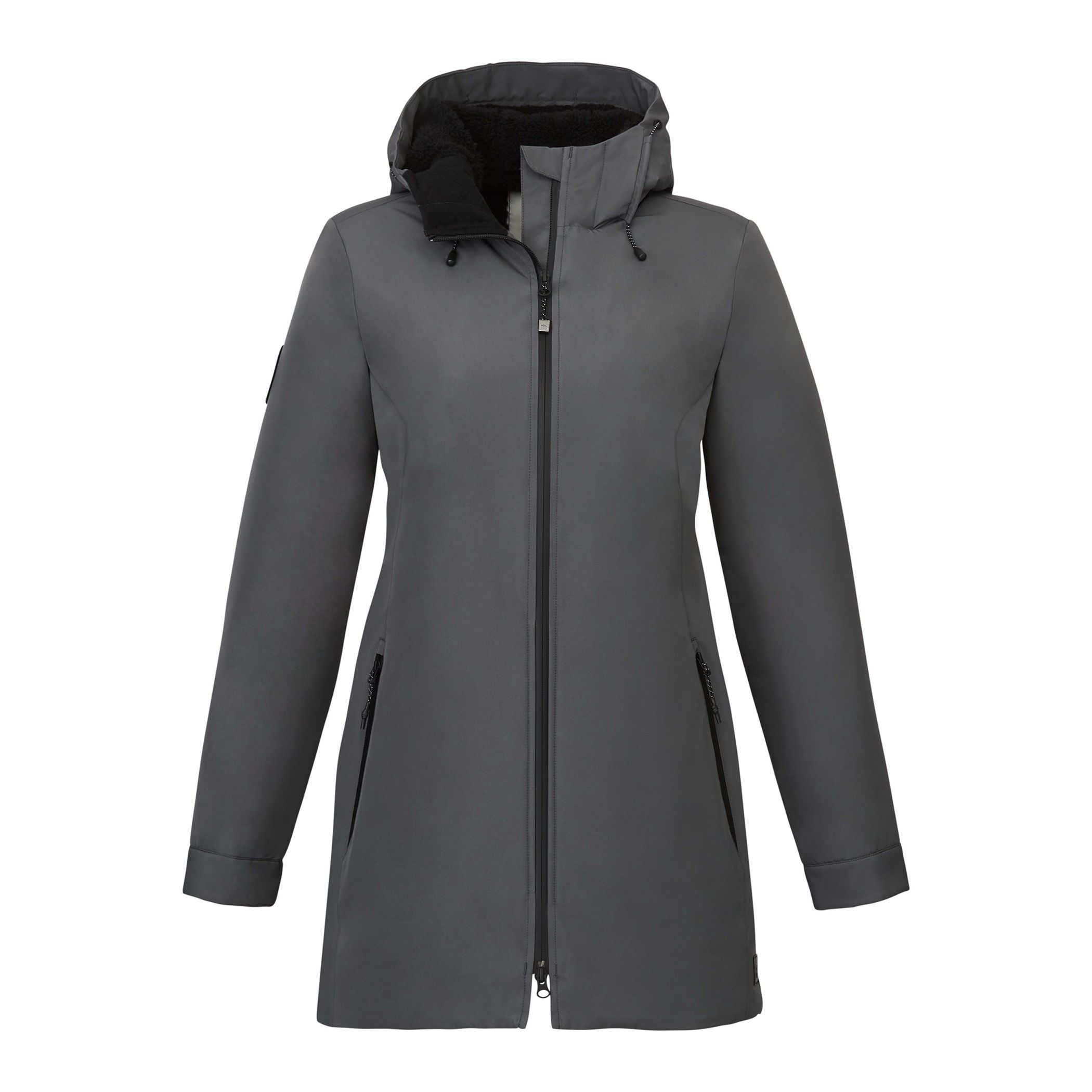 Roots73 Womens Rockglen Eco Insulated Jacket in Charcoal