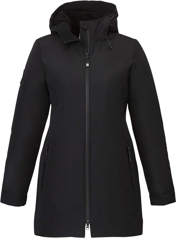 Am image of a Custom Roots73 Womens Rockglen Eco Insulated Jacket in Black!