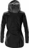 Am image of a Custom Stormtech Women's Ozone Hooded Shell in Black!