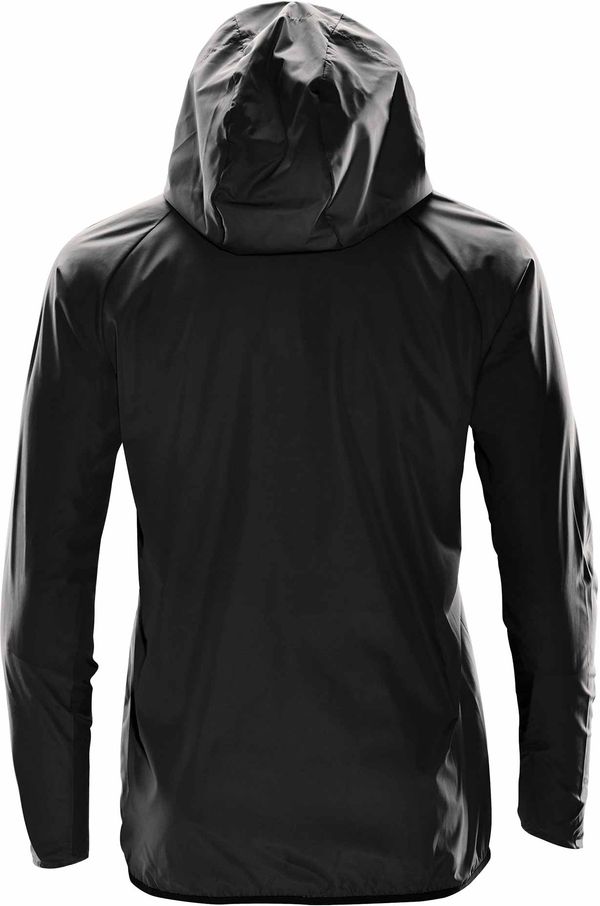 Am image of a Custom Stormtech Men's Ozone Hooded Shell in Black!