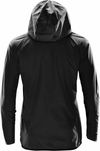 Am image of a Custom Stormtech Men's Ozone Hooded Shell in Black!