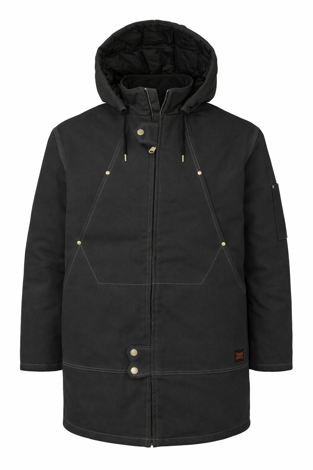 Tough Duck Cotton Duck Abraham Hydro Parka in Black