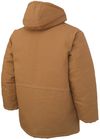 Am image of a Custom Tough Duck Cotton Duck Abraham Hydro Parka in Brown!