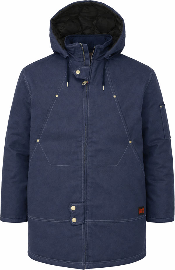 An image of a Custom Tough Duck Cotton Duck Abraham Hydro Parka in Navy!