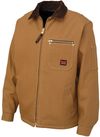 Am image of a Custom Tough Duck Cotton Duck Chore Jacket in Brown!