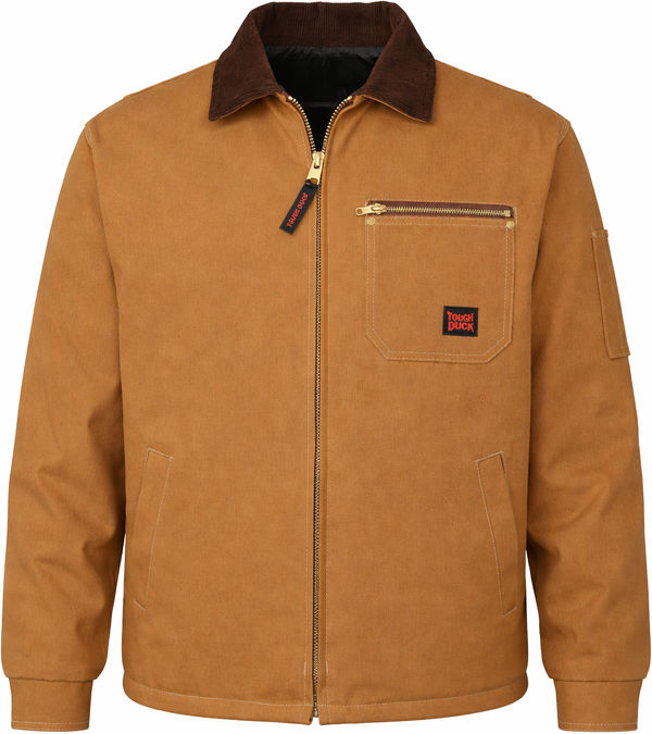 An image of a Custom Tough Duck Cotton Duck Chore Jacket in Brown!