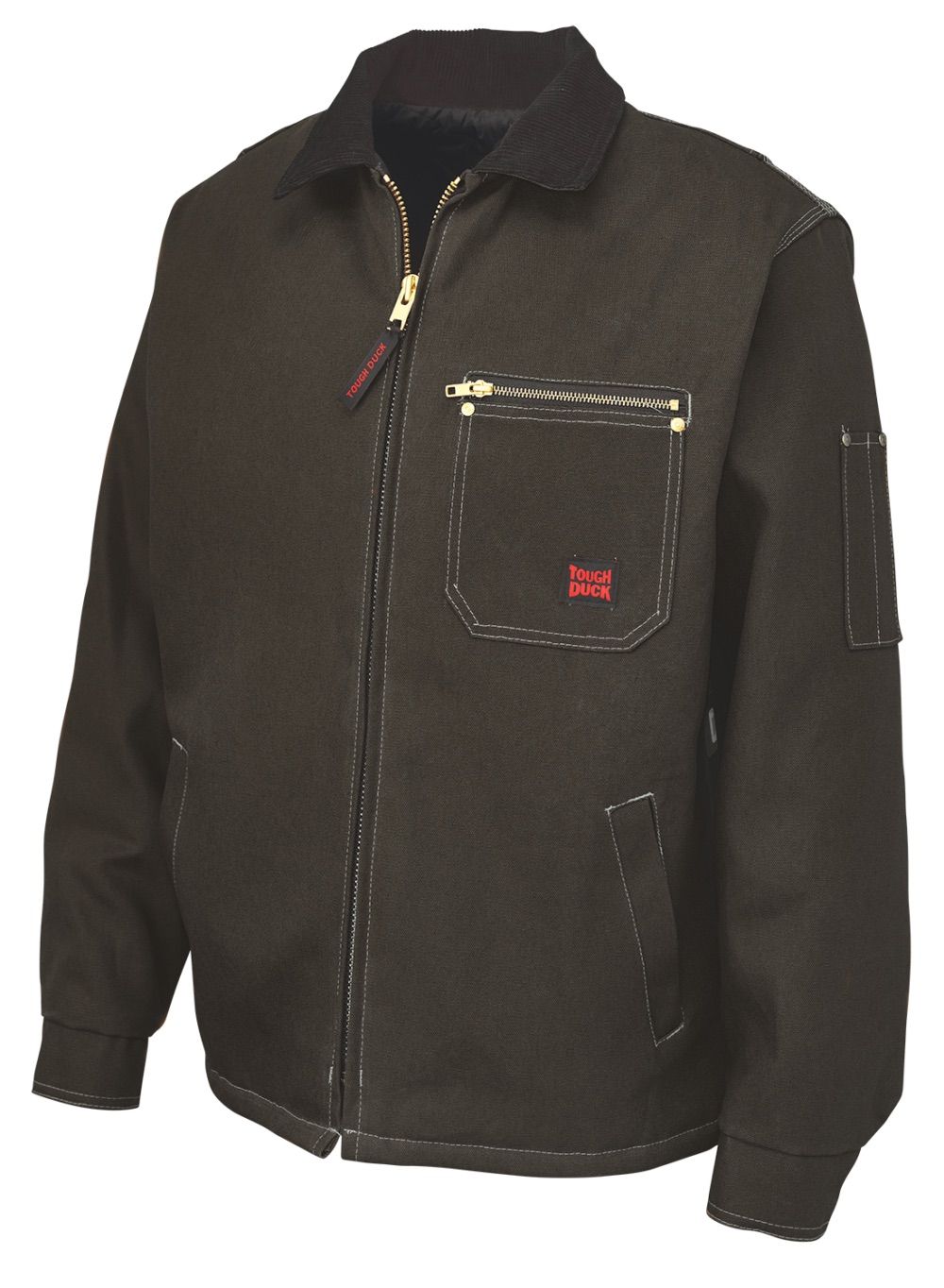 Tough Duck Cotton Duck Chore Jacket in Dark Brown